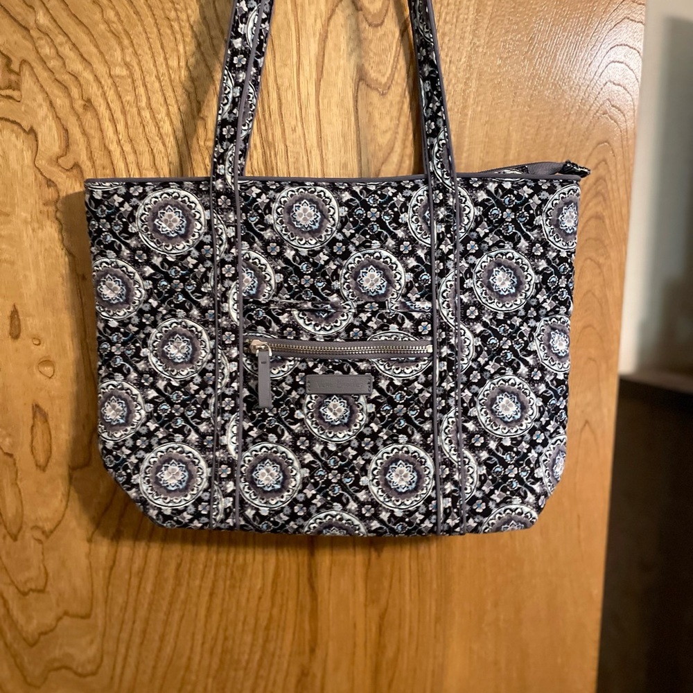 Vera Bradley Stylish Blue and White Tote Bag